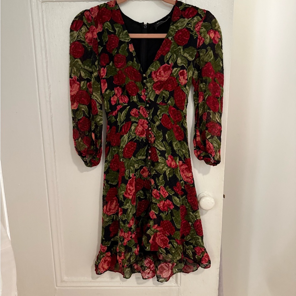 The Kooples Floral Long Sleeve Dress